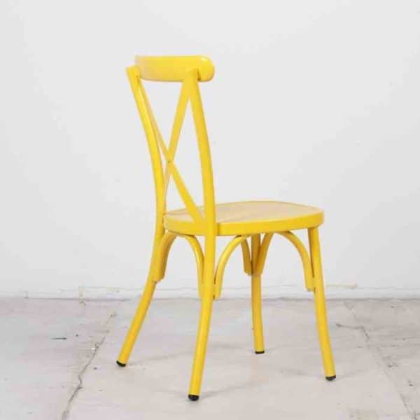 כסא אלומניום איקס צהוב