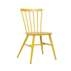 כסא אלומניום וינטאג׳ צהוב