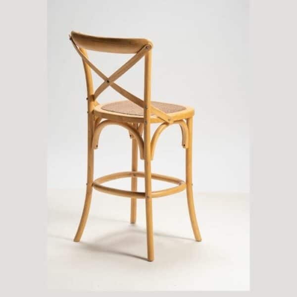 ברומו עיצובים - כסא בר איקס טבעי