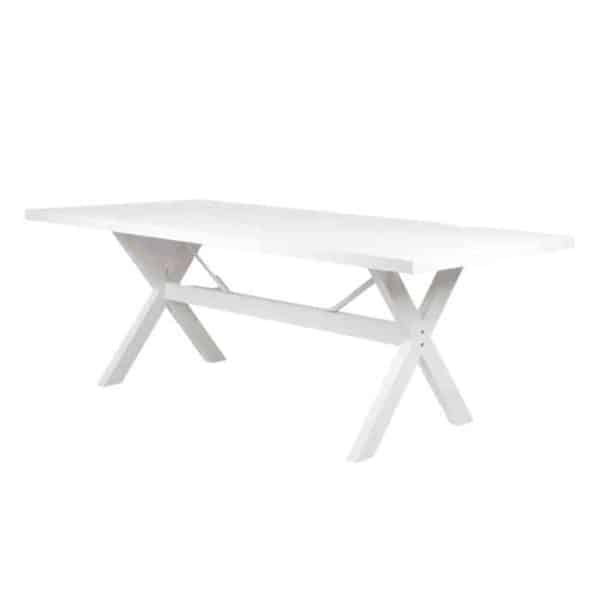 ברומו עיצובים - Linen שולחן אלומיניום לבן 210 ס"מ