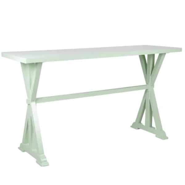 ברומו עיצובים - Athena שולחן בר אלומניום ירוק מנטה