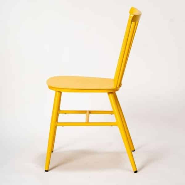 Vintage כסא אלומניום צהוב