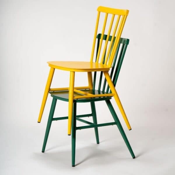 ברומו עיצובים - Vintage כסא אלומניום צהוב