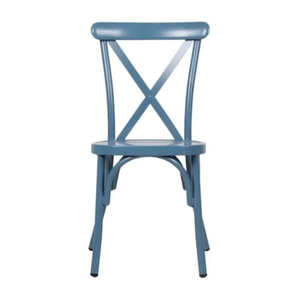 כסא אלומניום איקס כחול