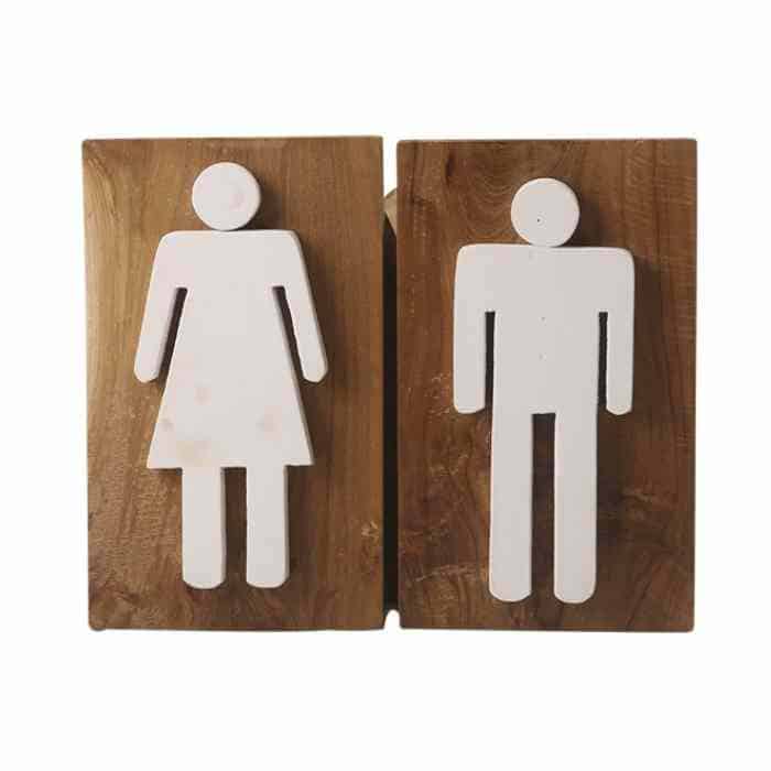 שלט לשירותים גבר ואישה