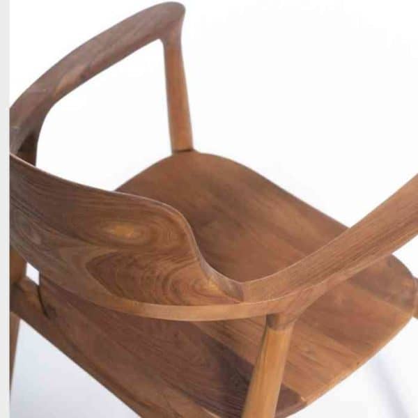 MULYA כסא אוכל מעוצב מעץ מלא