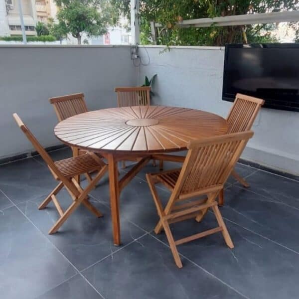 ברומו עיצובים - Sun שולחן עץ מעוצב