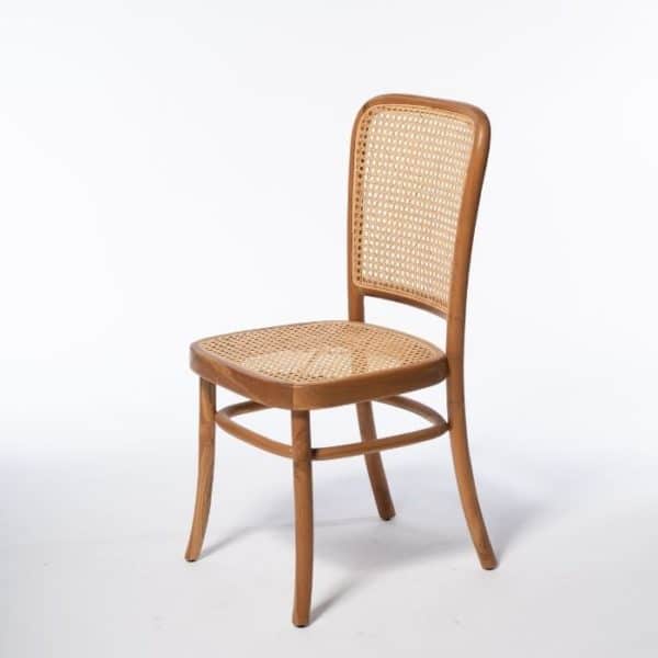 ברומו עיצובים - Jepara כסא מעץ משולב ראטן
