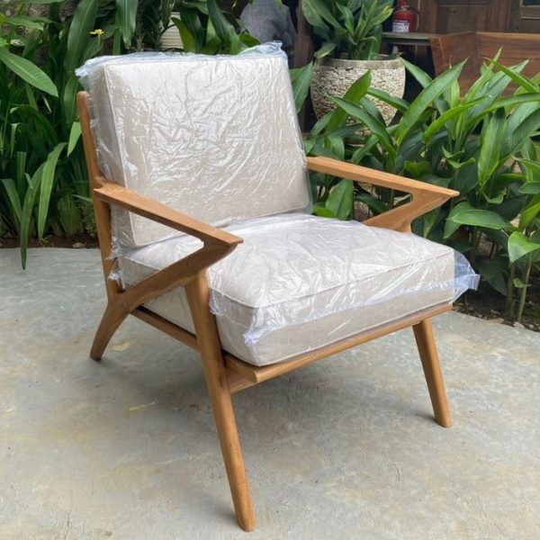 ברומו עיצובים - Loliza כורסא מרופדת מעץ טיק