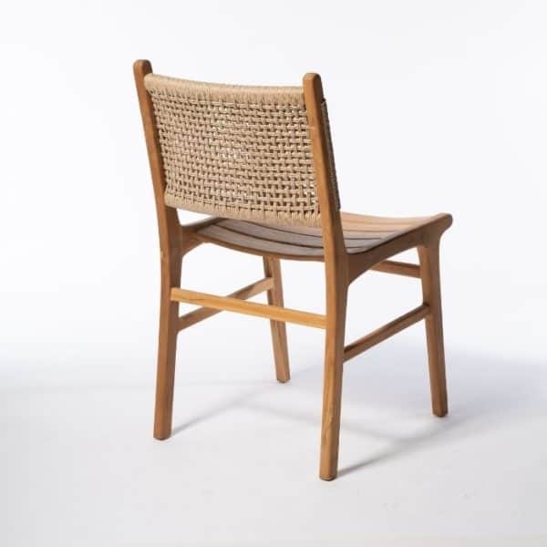 ברומו עיצובים - Jepara teak כסא אוכל מושב עץ טיק