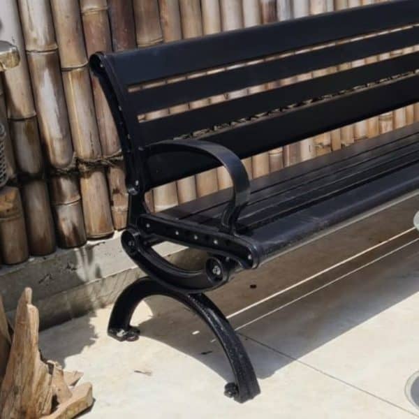 ברומו עיצובים - Hudson ספסל אלומיניום ברונזה 150 ס"מ