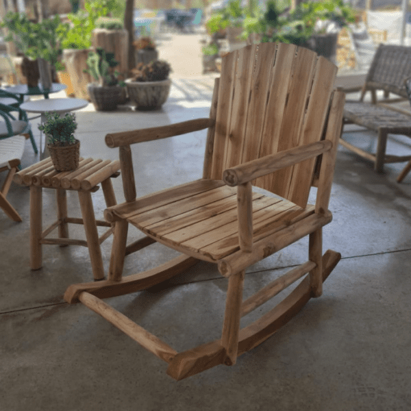 ברומו עיצובים - Sumatra כסא נדנדה מעץ טיק
