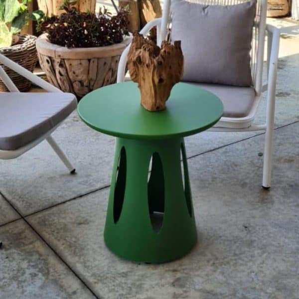 ברומו עיצובים - Montana שולחן אלומיניום עגול ירוק