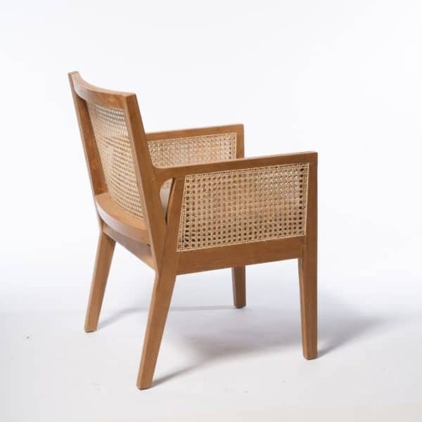 ברומו עיצובים - Davis כורסא מעץ טיק וראטן טבעי