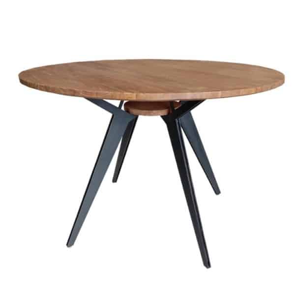 ברומו עיצובים - Yoli שולחן אוכל עגול מעץ טיק