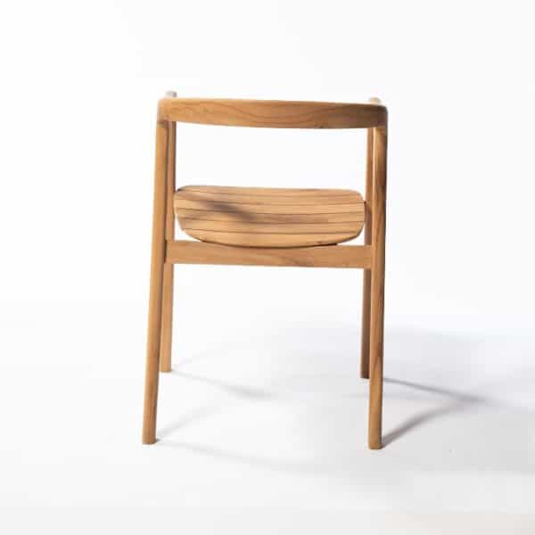 ברומו עיצובים - Lacey כסא אוכל מעץ טיק