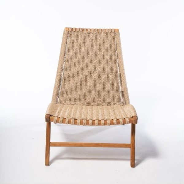 ברומו עיצובים - Lazy כורסא מעץ טיק וראטן סינטטי