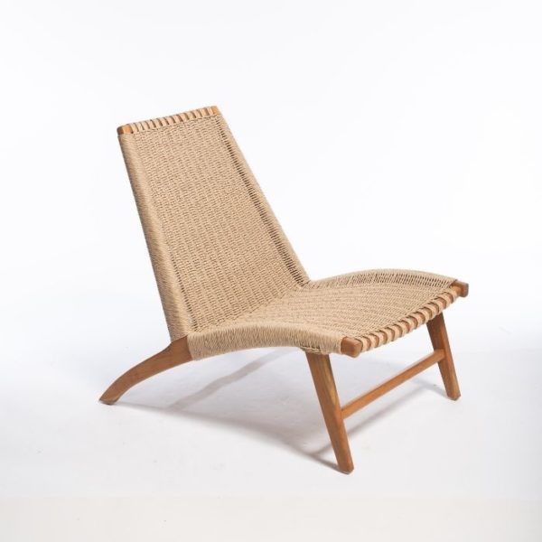 ברומו עיצובים - Lazy כורסא מעץ טיק וראטן סינטטי