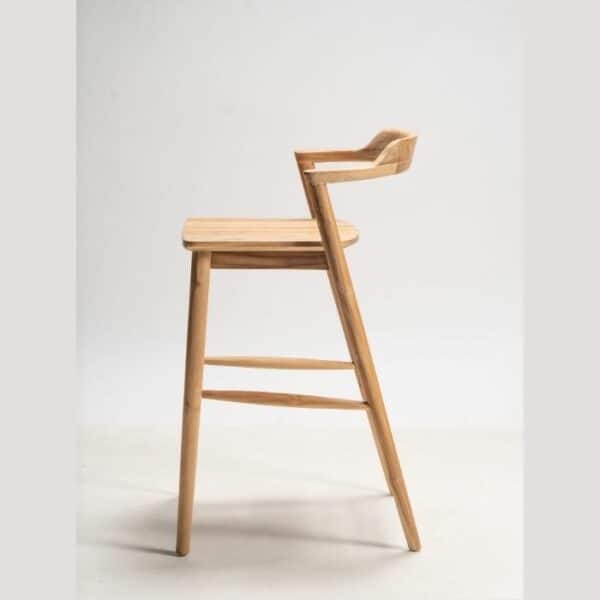 ברומו עיצובים - Sande כסא בר איטלקי מעץ טיק