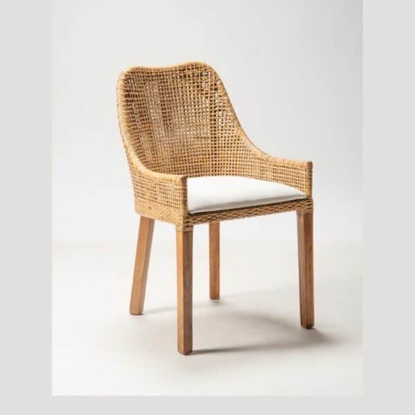 ברומו עיצובים - Ciribone כסא אוכל ראטן טבעי