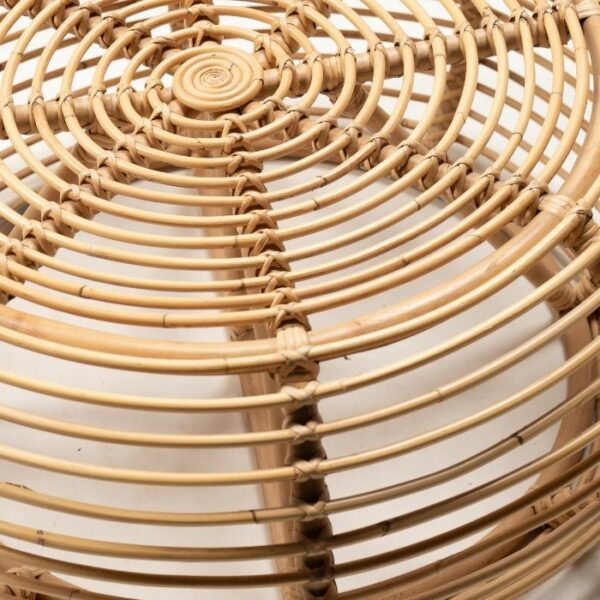 ברומו עיצובים - Santorini שולחן עגול מראטן טבעי