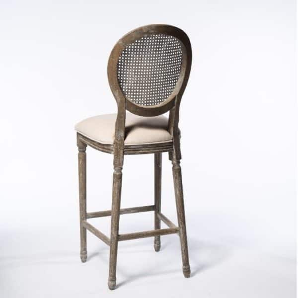 ברומו עיצובים - Elodie כסא בר מרופד מעץ