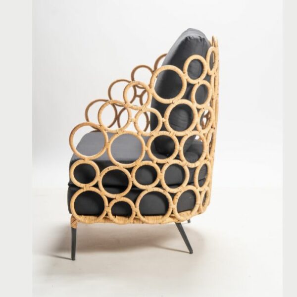 ברומו עיצובים - Oxxa כורסא מעוצבת שחורה