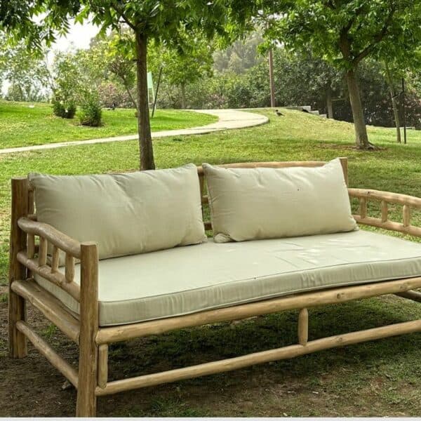 ברומו עיצובים - Blora cozy ספה תלת רביצה מענפי טיק
