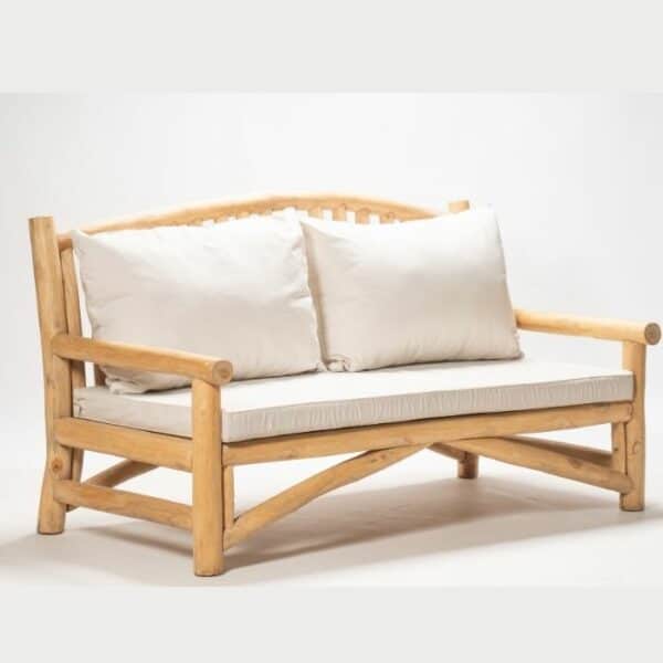 ברומו עיצובים - Blora sun ספה זוגית מעץ טיק מלא