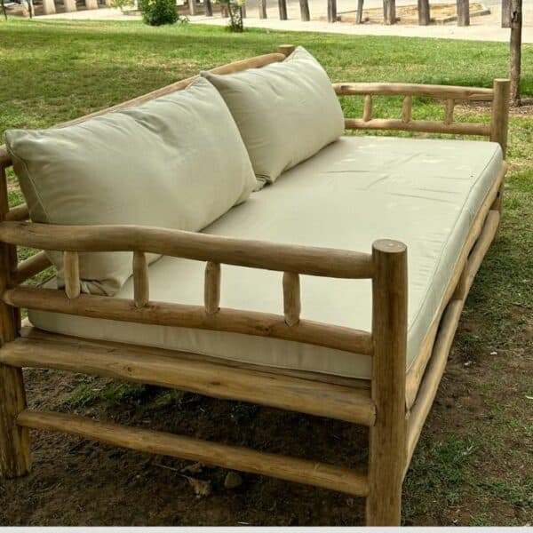 ברומו עיצובים - Blora cozy ספה תלת רביצה מענפי טיק