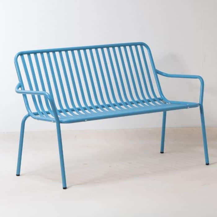 ברומו עיצובים - Banksy ספסל אלומיניום כחול