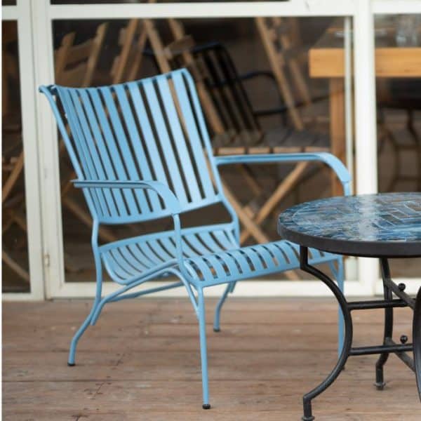 ברומו עיצובים - Greco כסא נוח אלומיניום כחול