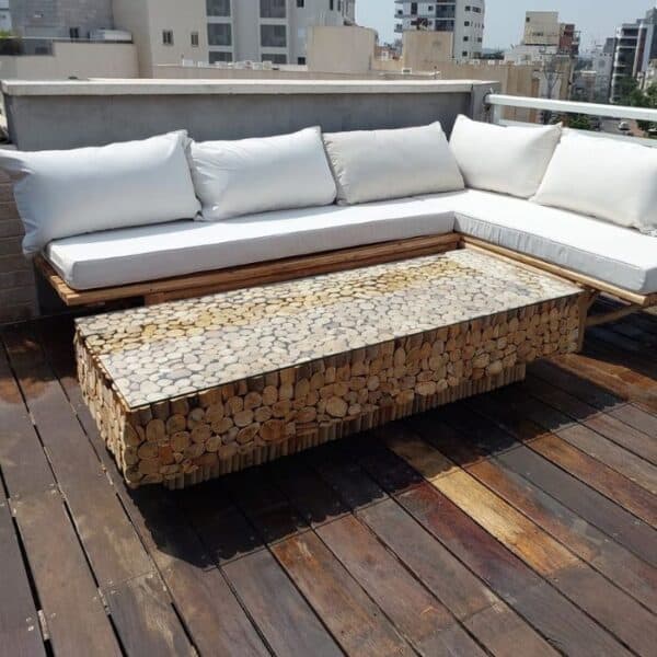 ברומו עיצובים - Rio שולחן סלון מענפי סחף