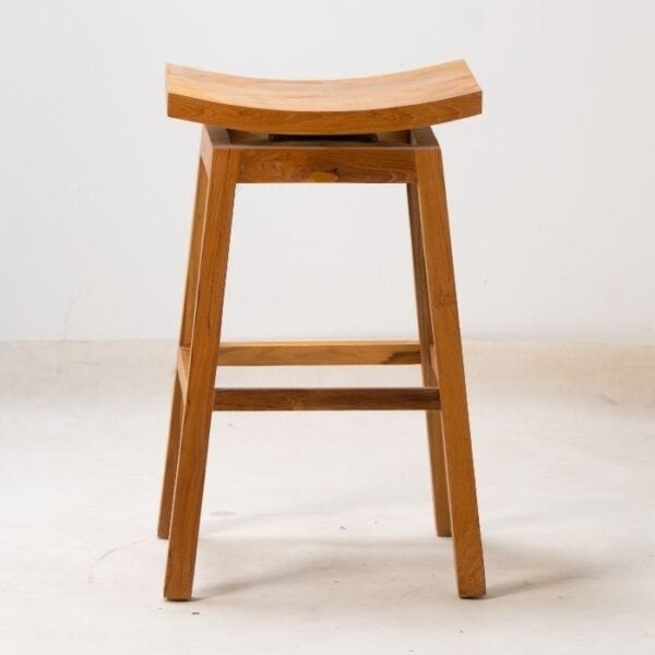 ברומו עיצובים - Tores כסא בר מעץ טיק