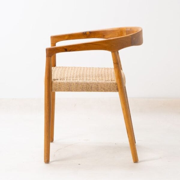 ברומו עיצובים - Lacey Sintetic כסא אוכל מעץ וראטן סינטטי