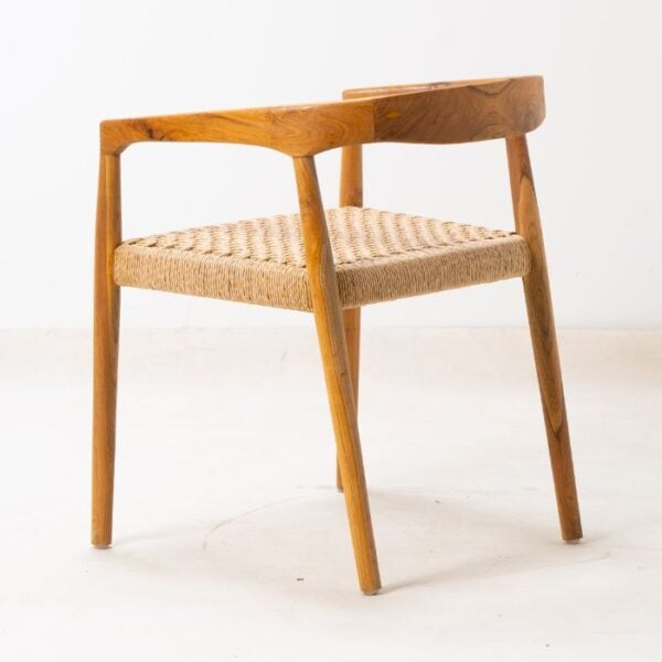 ברומו עיצובים - Lacey Sintetic כסא אוכל מעץ וראטן סינטטי