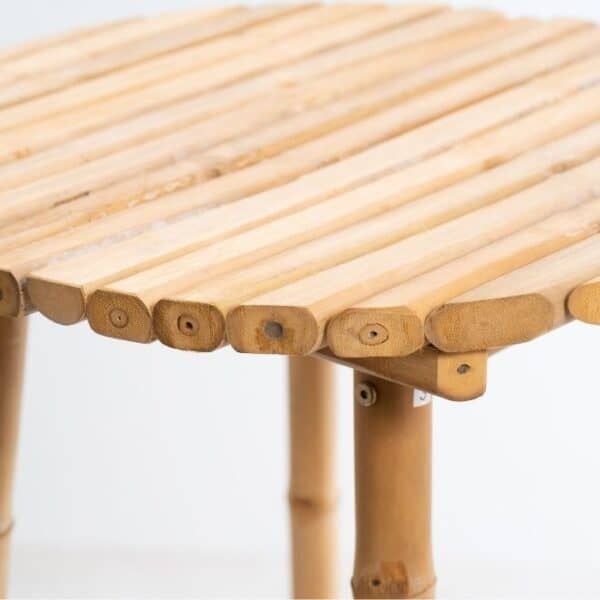 ברומו עיצובים - Bamboo כסא בר עגול מבמבוק