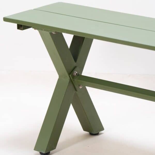ברומו עיצובים - Miro ספסל אלומיניום ירוק
