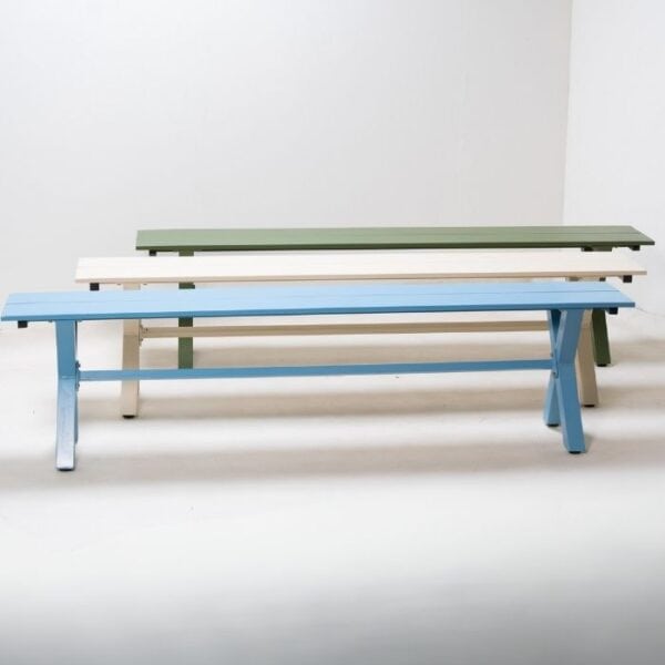 ברומו עיצובים - Miro ספסל אלומיניום כחול