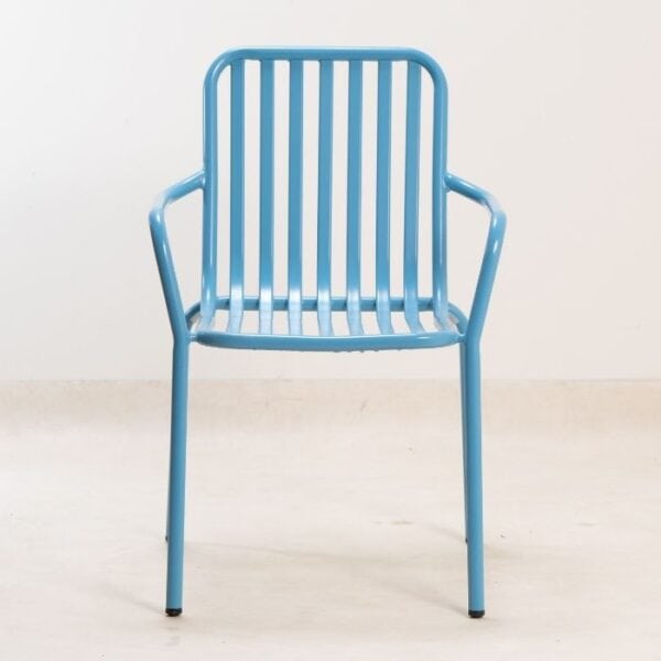 ברומו עיצובים - Banksy כסא אלומיניום עם ידיות כחול