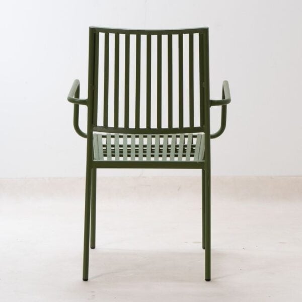 ברומו עיצובים - Rubens כסא אלומיניום עם ידיות ירוק