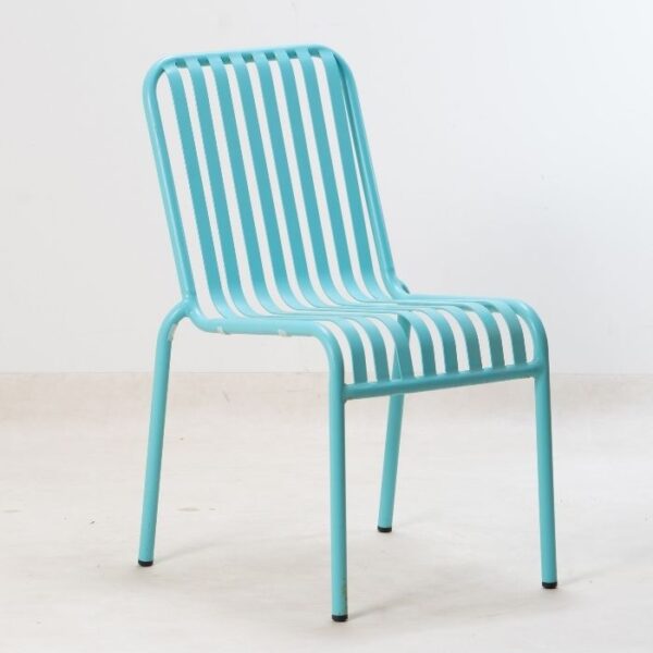 ברומו עיצובים - New Linen כסא מתכת תכלת