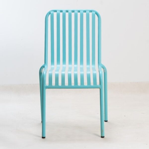 ברומו עיצובים - New Linen כסא מתכת תכלת