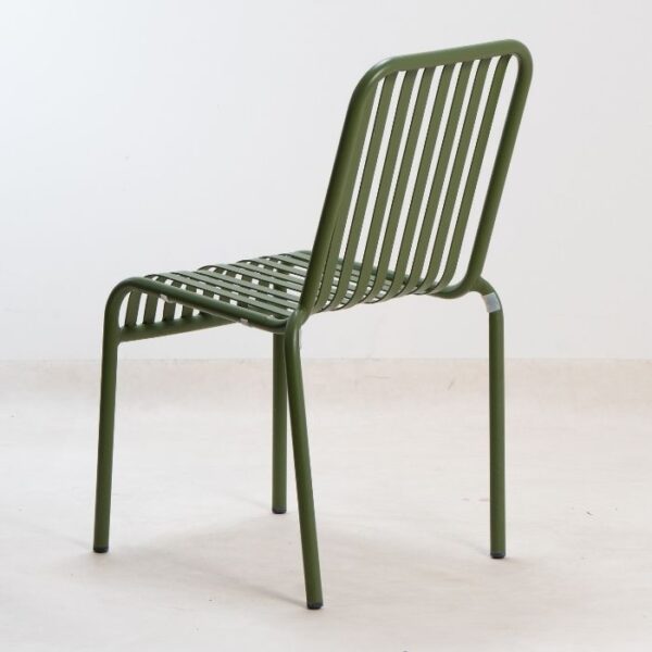 ברומו עיצובים - New Linen כסא מתכת ירוק