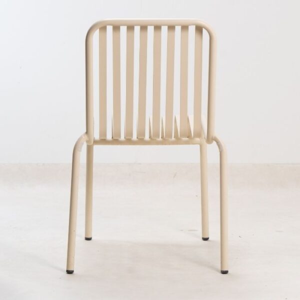 ברומו עיצובים - New Linen כסא מתכת שמנת