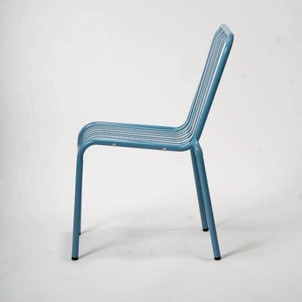 ברומו עיצובים - New Linen כסא מתכת כחול