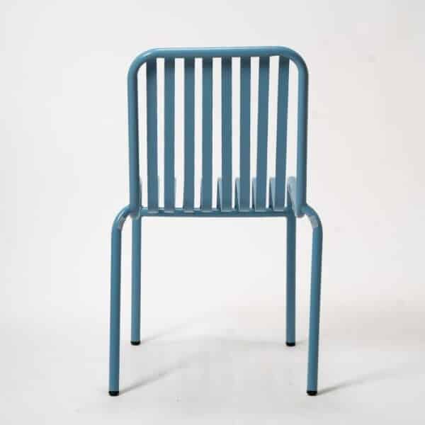 ברומו עיצובים - New Linen כסא מתכת כחול