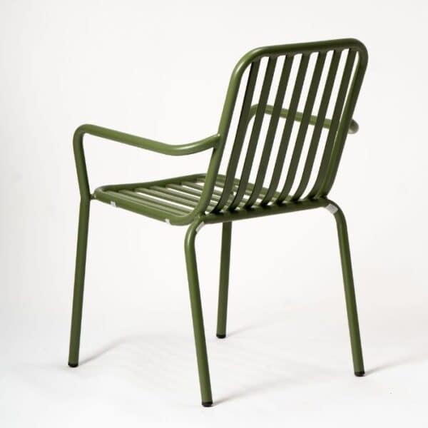 ברומו עיצובים - Banksy כסא אלומיניום עם ידיות ירוק