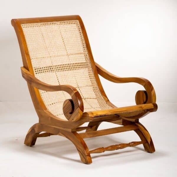 ברומו עיצובים - Madelyn כורסא מעץ טיק וראטן טבעי