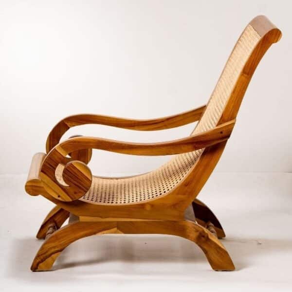 ברומו עיצובים - Madelyn כורסא מעץ טיק וראטן טבעי